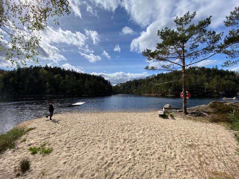 Romslig og fin leilighet 17 min til Kristiansand Centrum Nodeland Eksteriør bilde